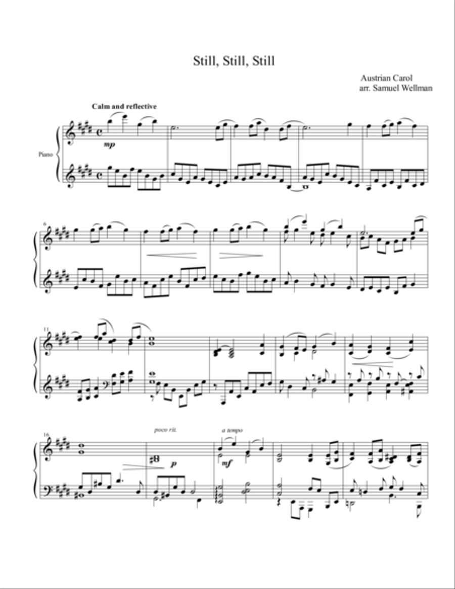 Still, Still, Still Piano Solo scores gallery preview page 1