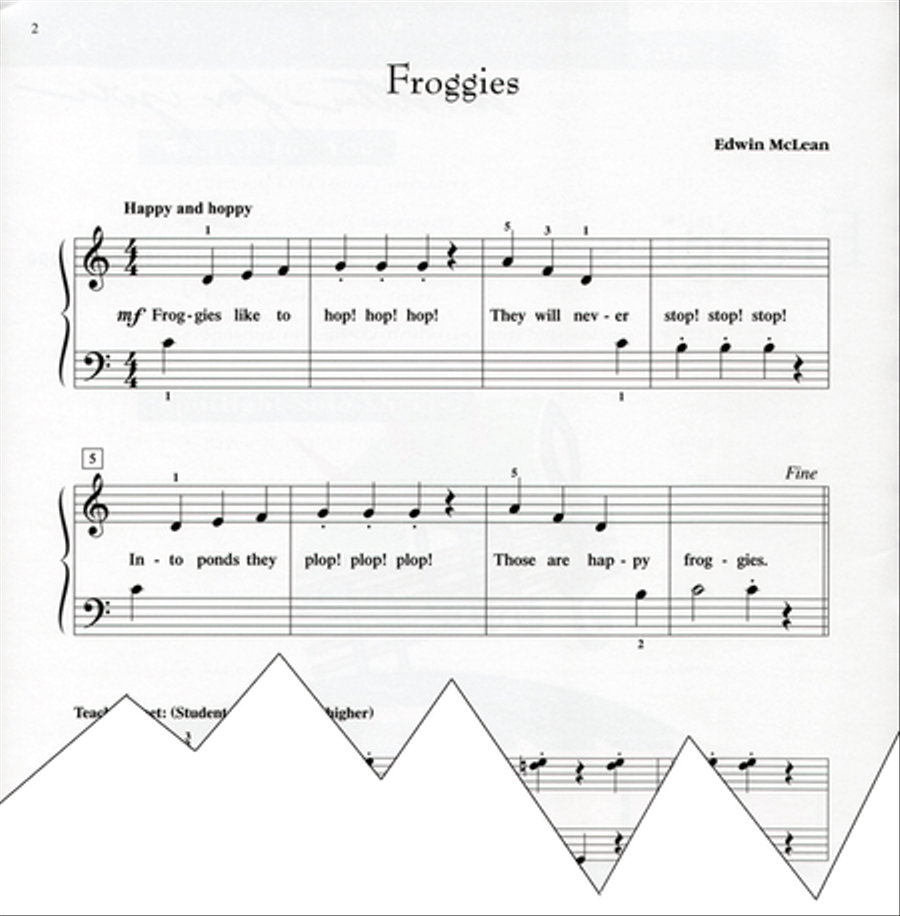 Froggies Froggies Easy Piano scores gallery preview page 2