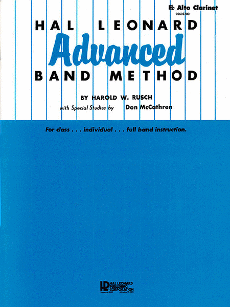 Hal Leonard Advanced Band Method Eb Alto Clarinet