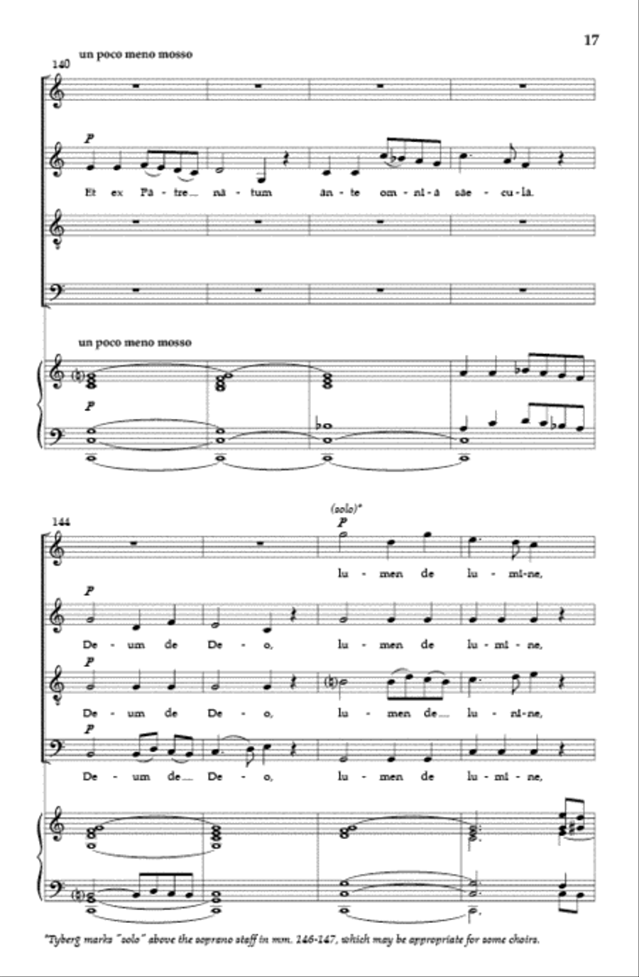 Mass in F Major 4-Part scores gallery preview page 16
