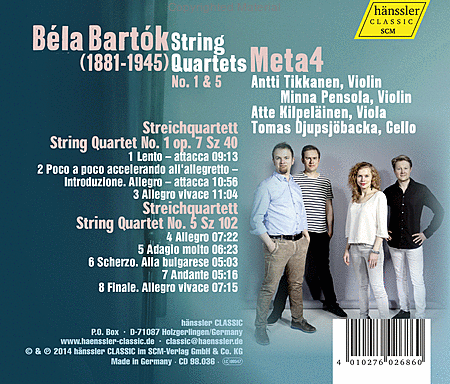 String Quartets 1 & 5