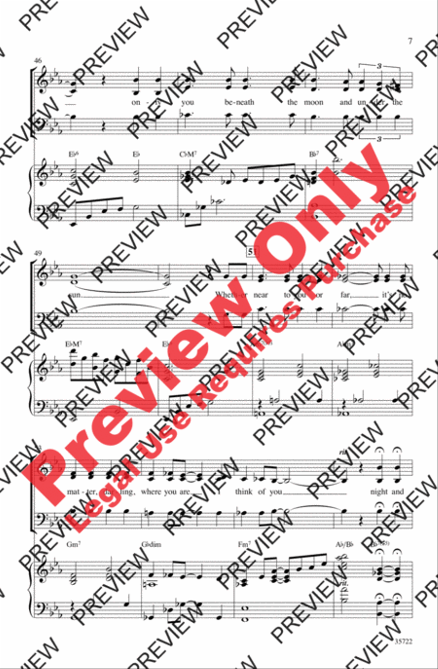 Let's Fall in Love 3-Part scores gallery preview page 7