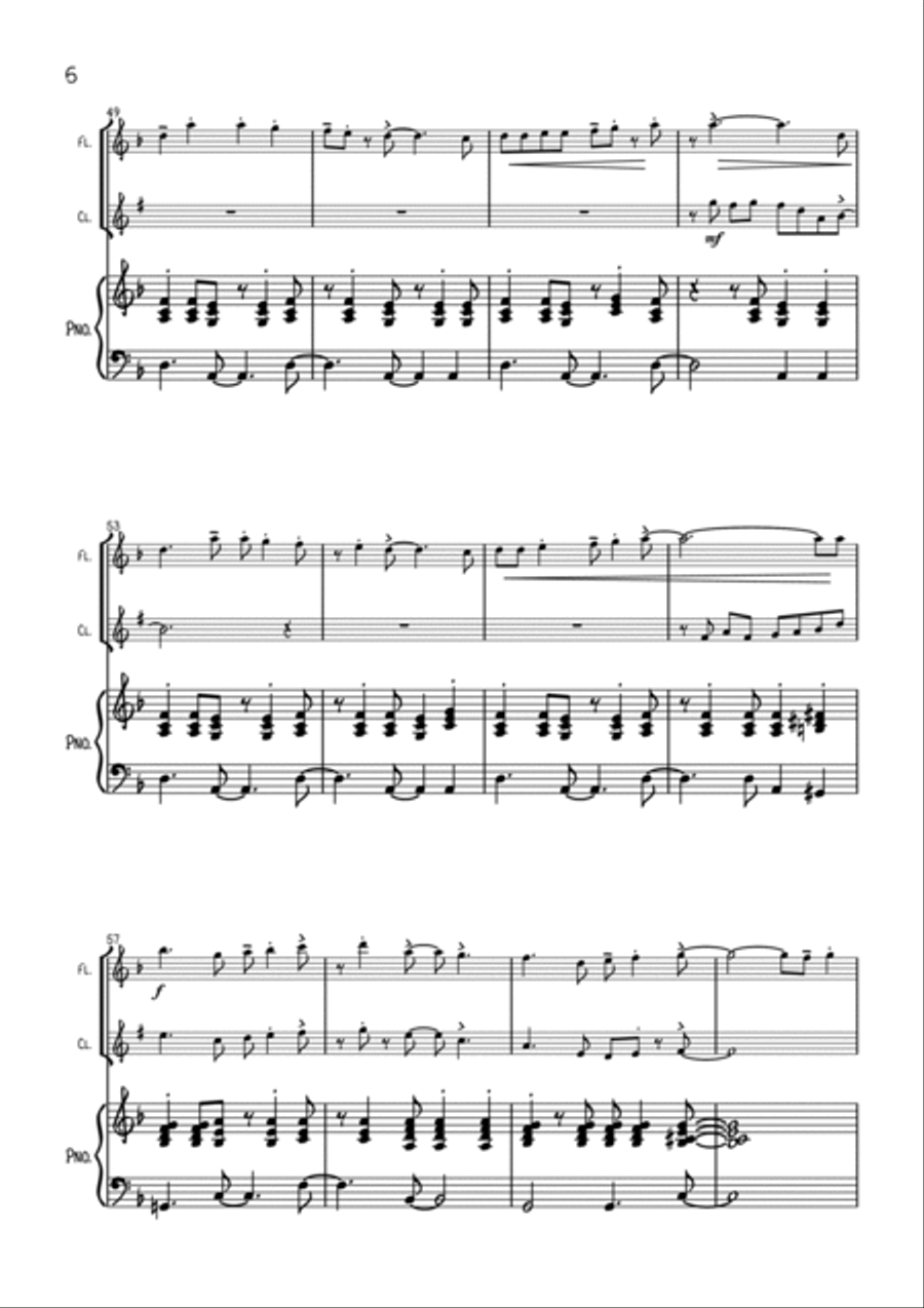 God Rest Ye Merry Gentlemen (Latin jazz style) God Rest Ye Merry Gentlemen (Latin jazz style) Woodwind Duet scores gallery preview page 6