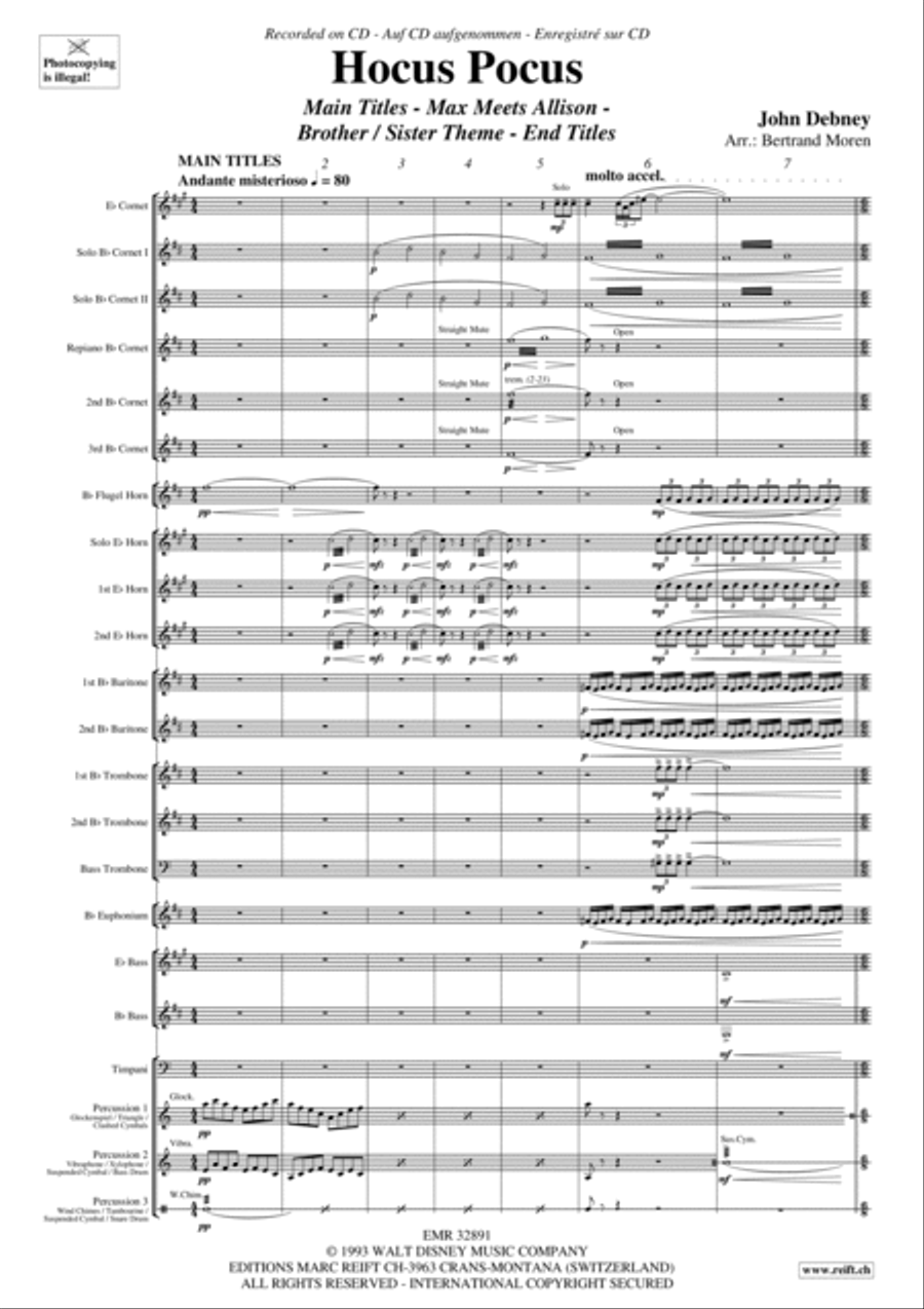 Hocus Pocus Brass Band scores gallery preview page 3