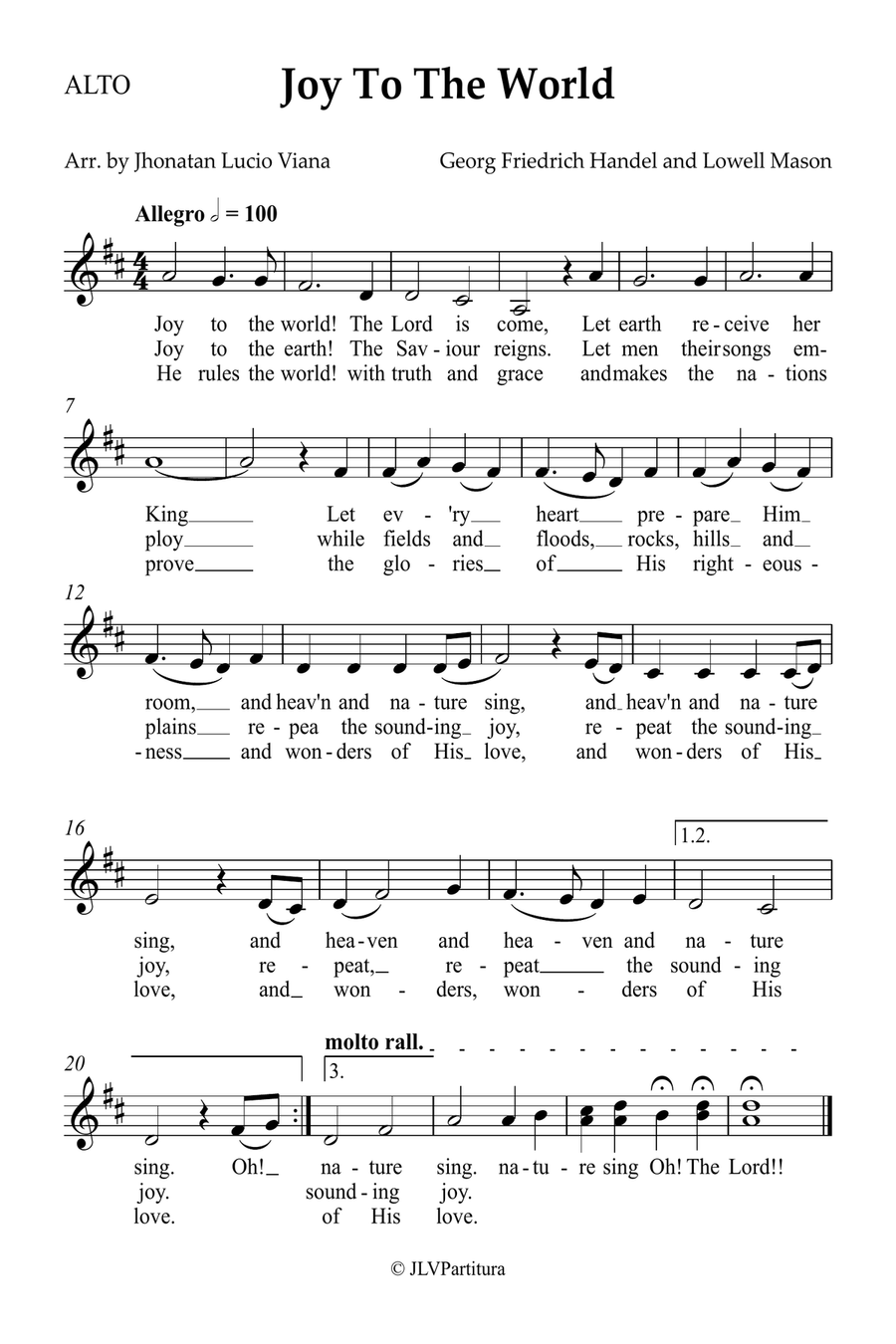 Joy To The World Small Ensemble scores gallery preview page 4