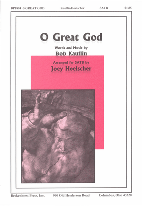 Book cover for O Great God (SATB)
