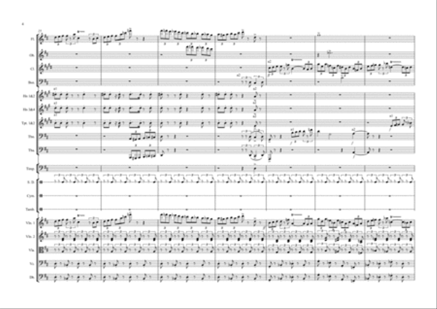Symphony No.5 Op.21 (The Comic!) Full Orchestra scores gallery preview page 4