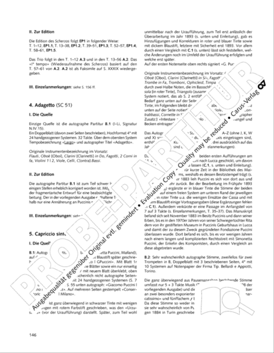 Edizione Nazionale delle Opere di Giacomo Puccini. II. Instrumental music; 1. Works for orchestra (vol. II/1) Score scores gallery preview page 193