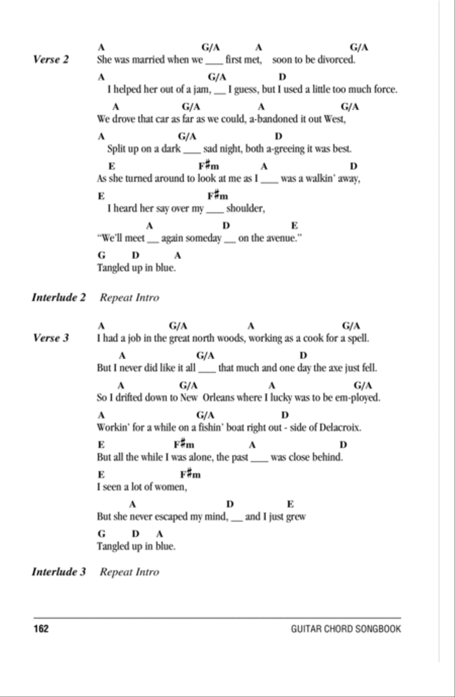 Tangled Up In Blue Tangled Up In Blue Acoustic Guitar scores gallery preview page 2