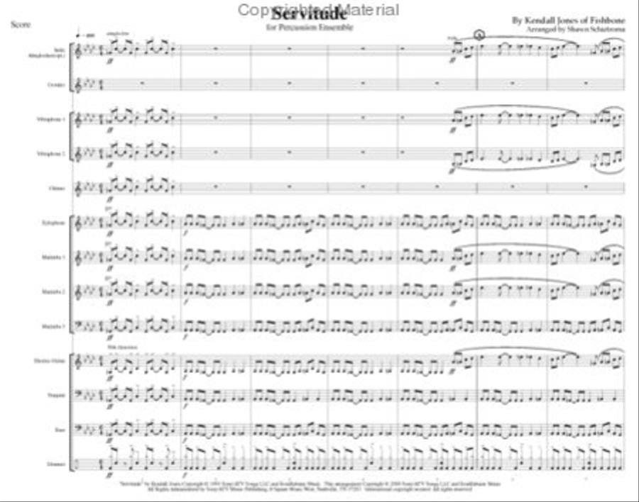 Servitude Percussion Ensemble scores gallery preview page 3