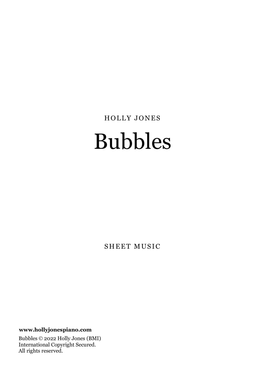 Bubbles Piano Solo scores gallery preview page 1