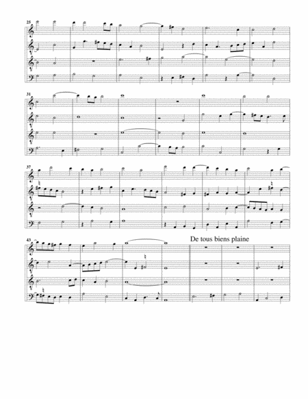 D'ung aultre amer - De tous biens plaine (arrangement for 4 recorders)