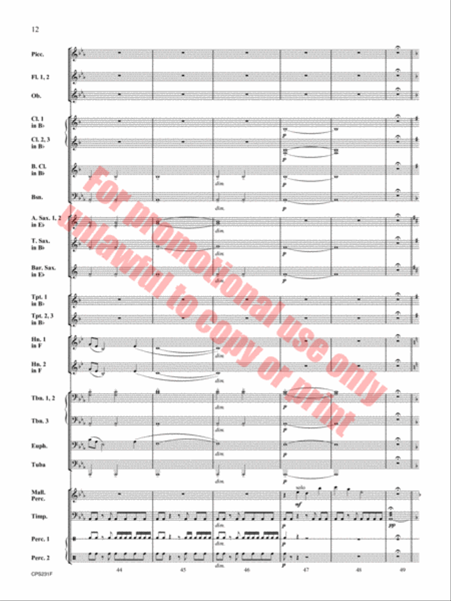Better Angels Concert Band scores gallery preview page 13