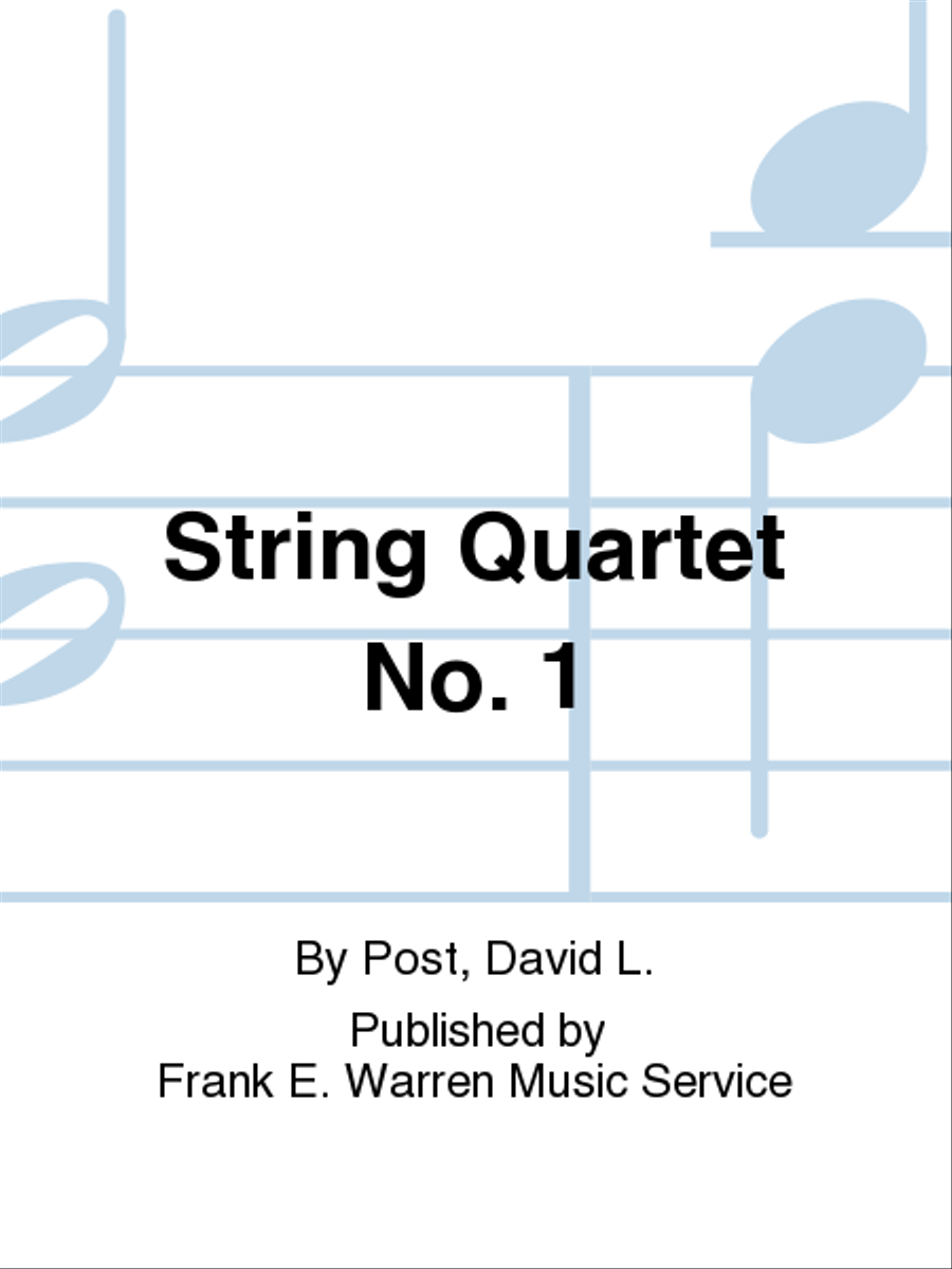 String Quartet No. 1 String Quartet scores gallery preview page 1