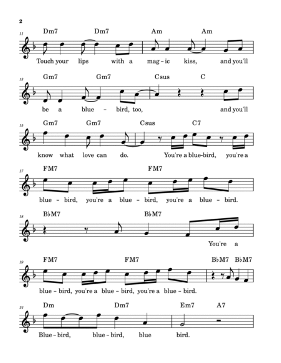 Bluebird Piano scores gallery preview page 2