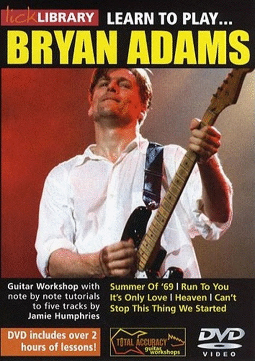 Learn To Play Bryan Adams Dvd