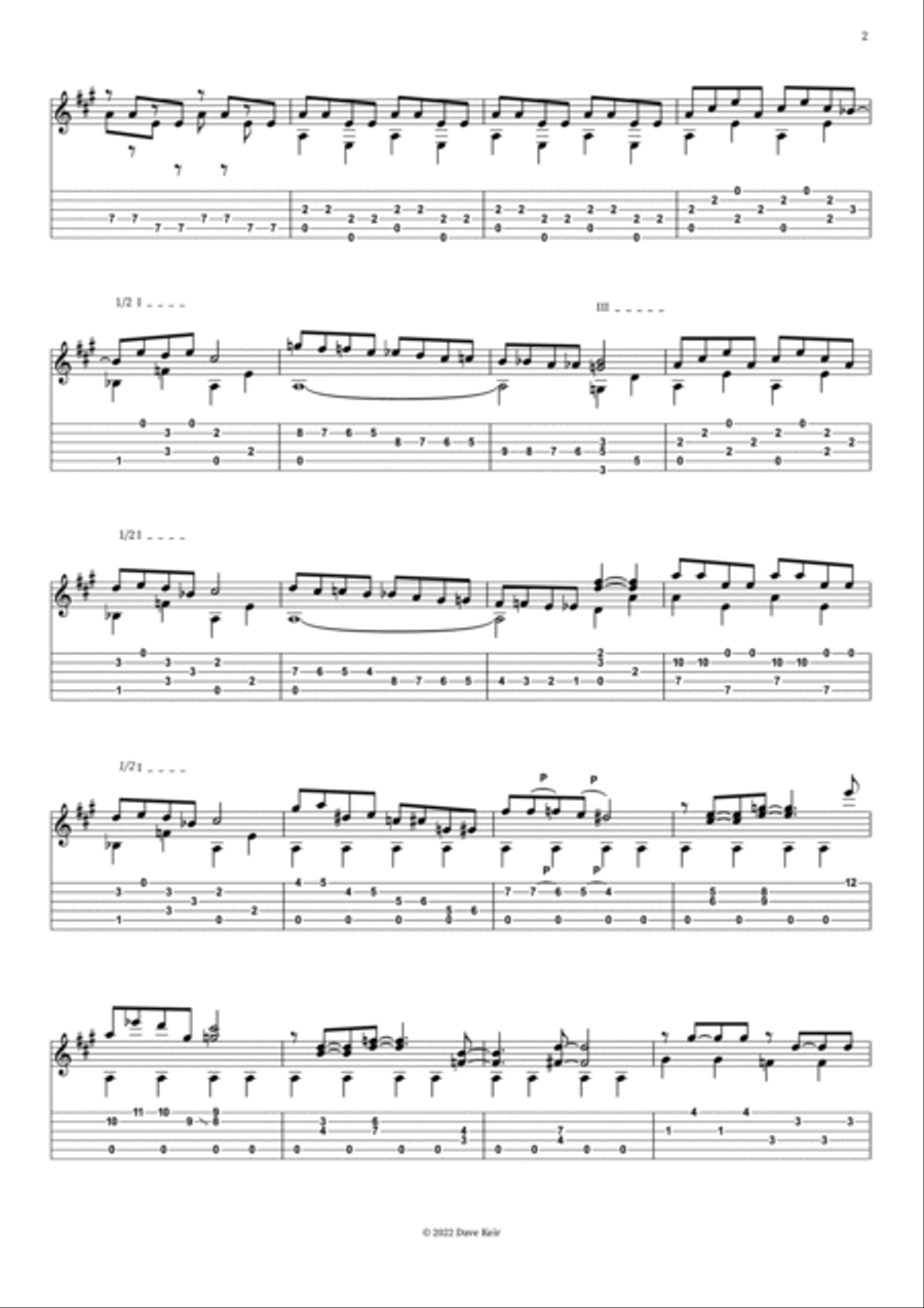 Outro in A (No.1) Outro in A (No.1) Part scores gallery preview page 2