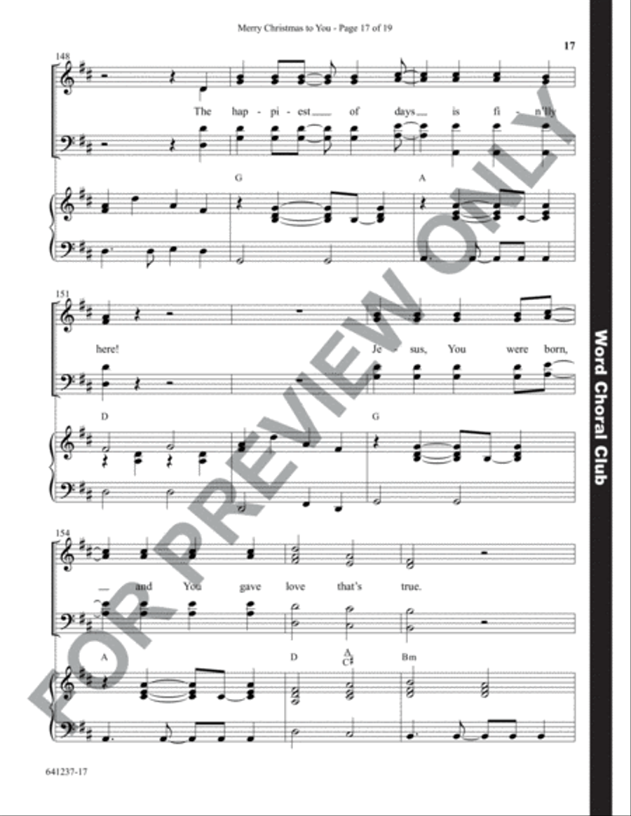Merry Christmas to You - Anthem Choir scores gallery preview page 18