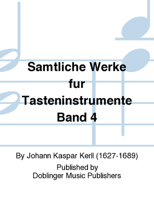 Book cover for Samtliche Werke fur Tasteninstrumente Band 4