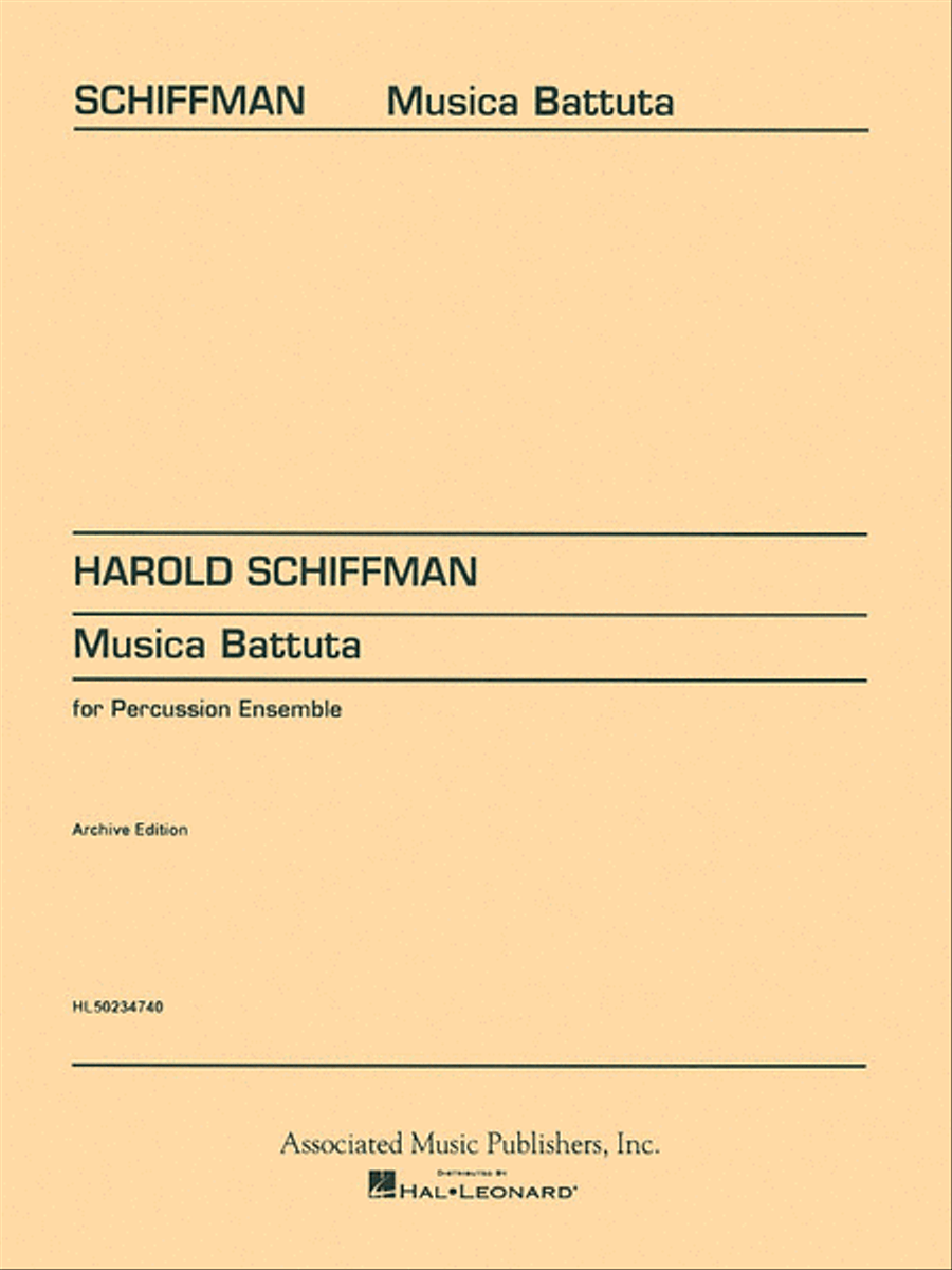 Musica Battuta Percussion Ensemble scores gallery preview page 1