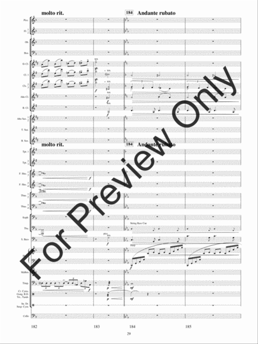 Festival Variations Concert Band scores gallery preview page 32