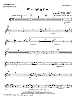 Worshiping You - Tenor Sax (Trombone 2 sub.)