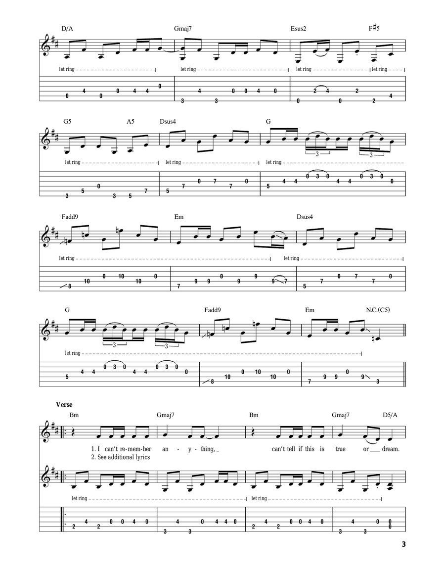 One Acoustic Guitar scores gallery preview page 3