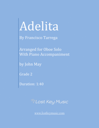 Adelita-Oboe Solo with (Optional Piano Accompaniment)