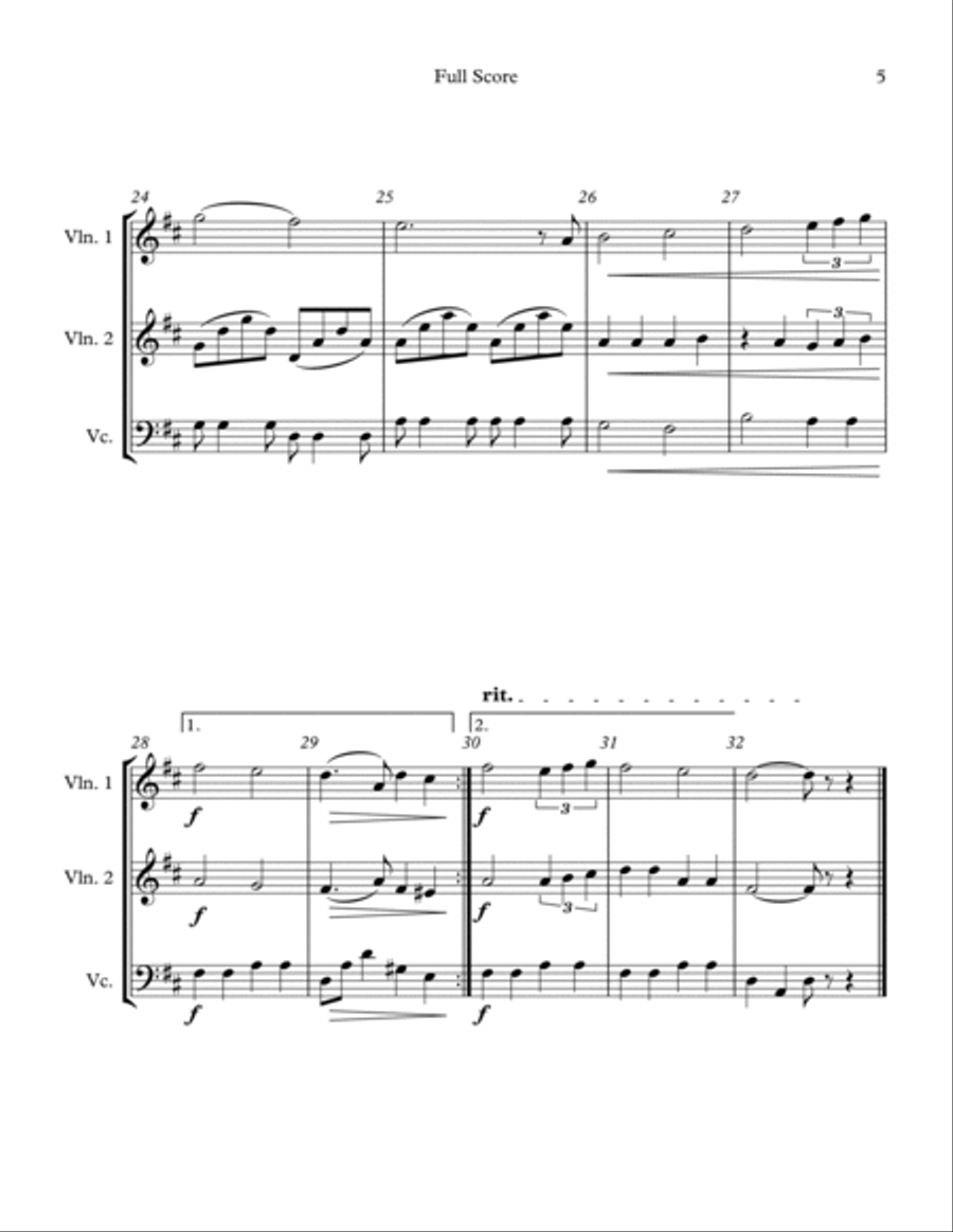 People Will Say We're In Love String Trio scores gallery preview page 5