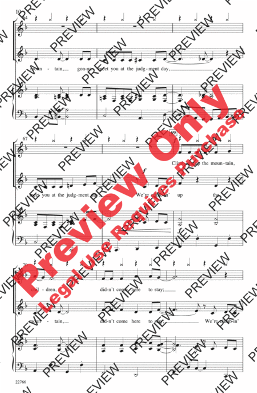 Climbing Up the Mountain 2-Part scores gallery preview page 10