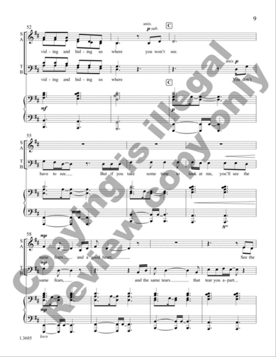 All of Me (Choral Score) All of Me (Choral Score) 4-Part scores gallery preview page 9