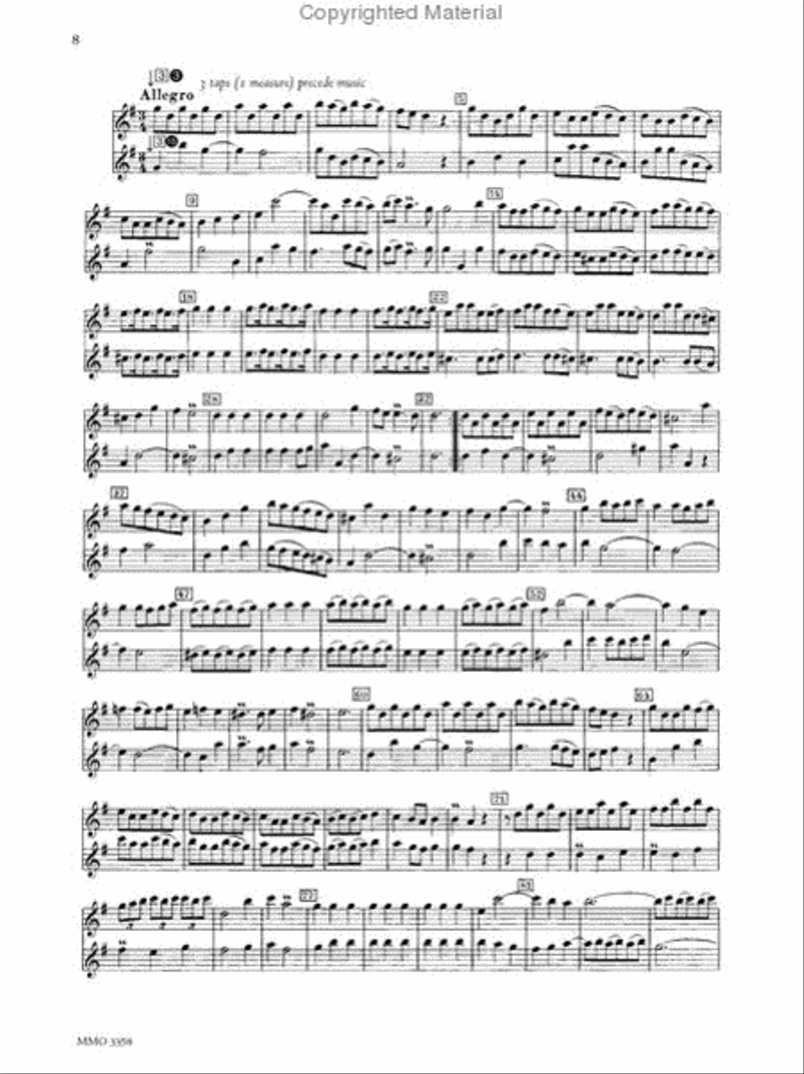 18th Century Recorder Music Alto Recorder scores gallery preview page 3