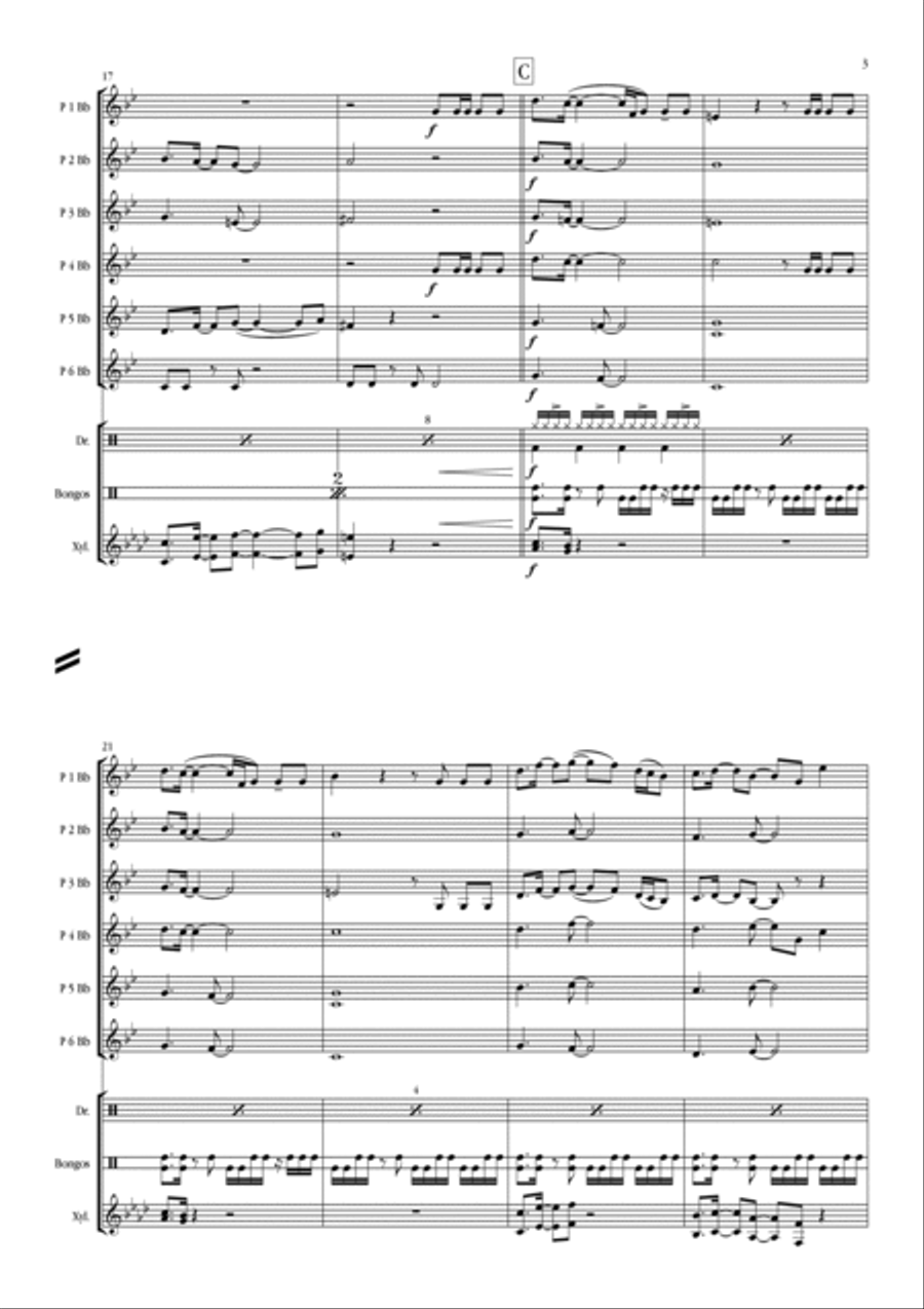 Let It Ring Let It Ring Concert Band scores gallery preview page 3