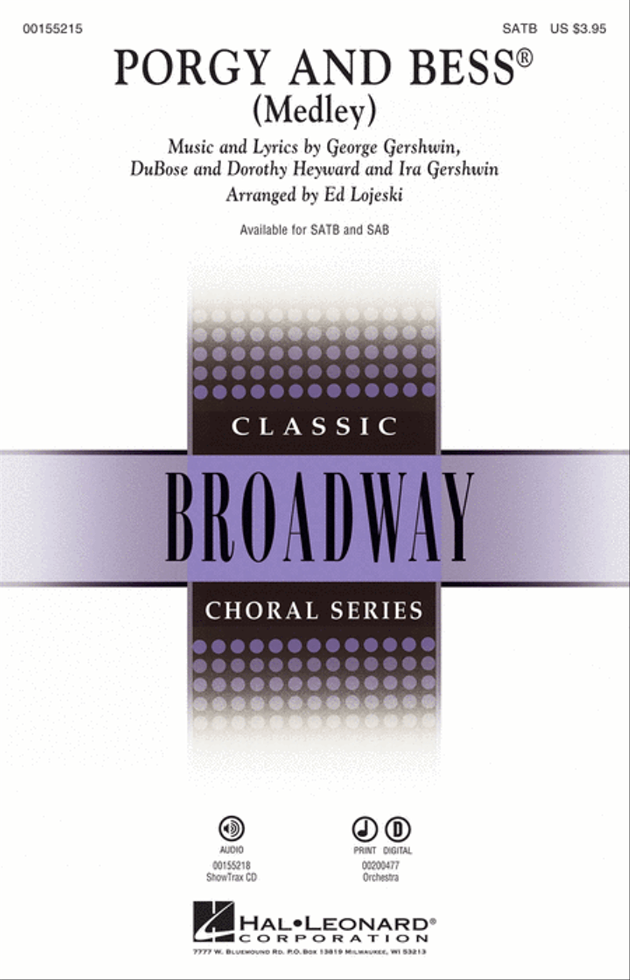 Porgy and Bess 4-Part scores gallery preview page 1