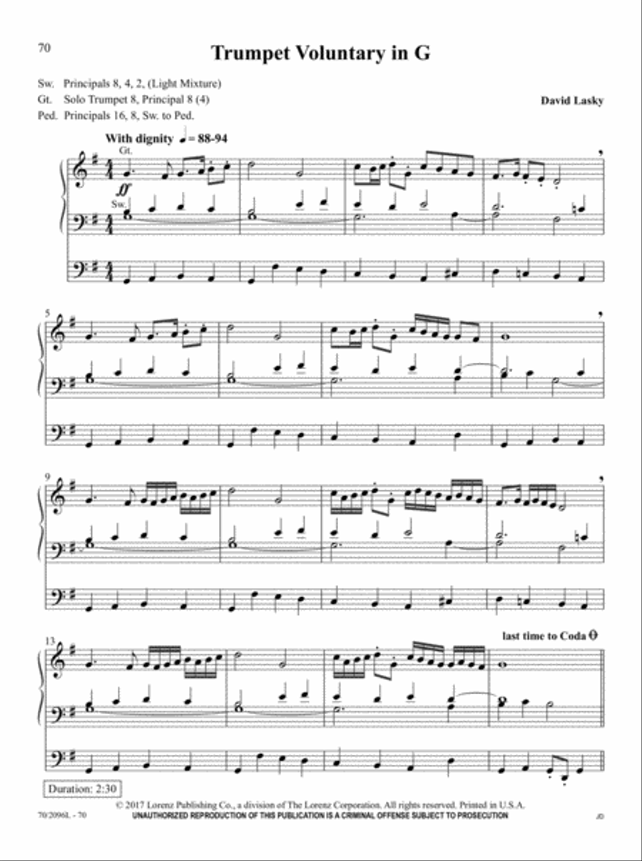 The Organist's Library, Vol. 63 Organ Solo scores gallery preview page 22