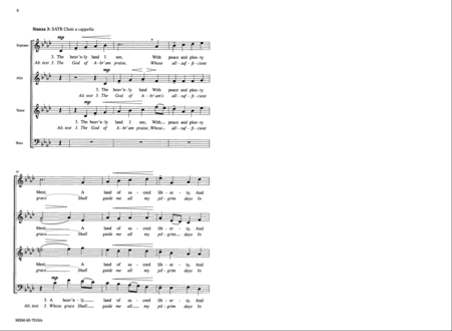 The God of Abraham Praise 4-Part scores gallery preview page 4