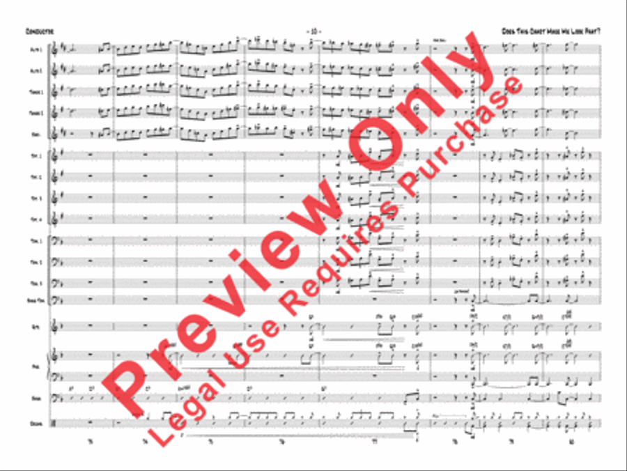 Does This Chart Make Me Look Phat? Jazz Ensemble scores gallery preview page 31