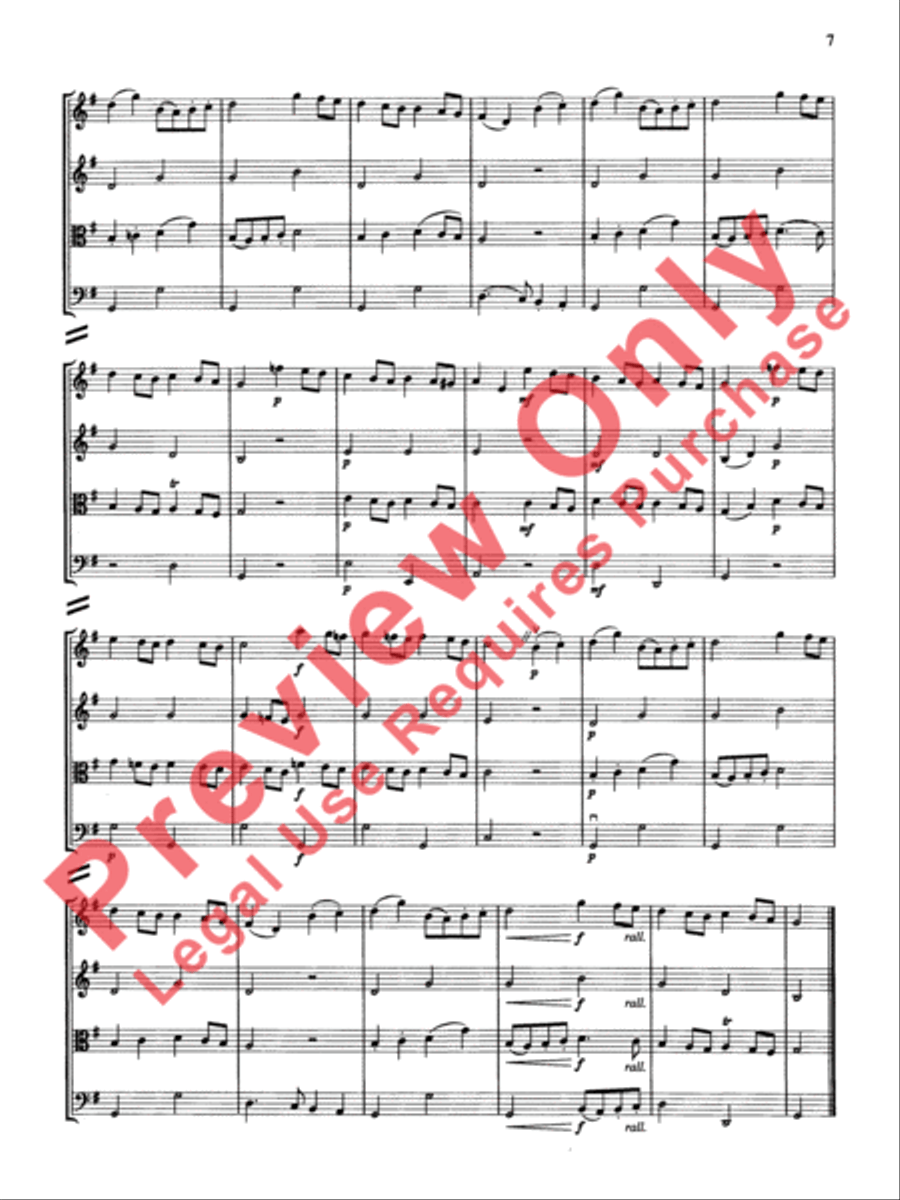String Quartets for Beginning Ensembles, Volume 3 String Quartet scores gallery preview page 32