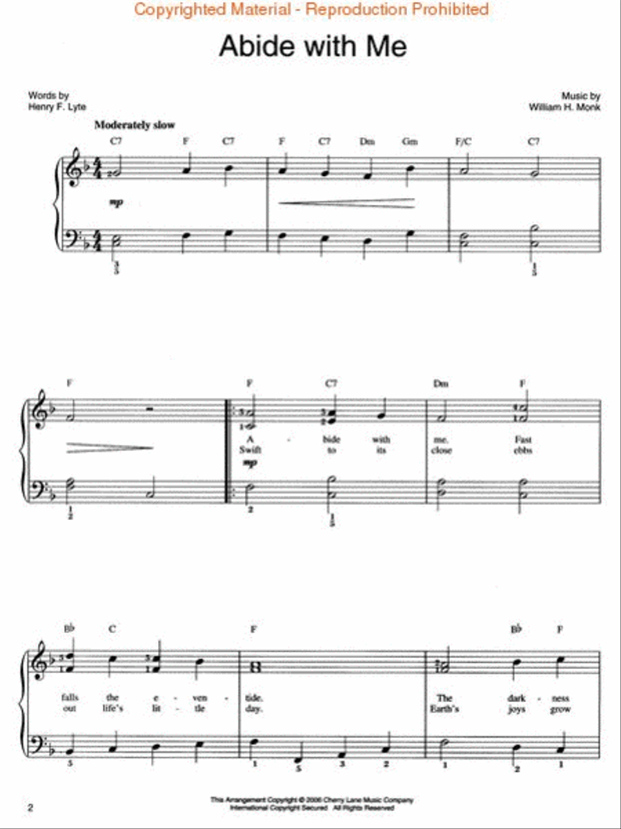 Most Beautiful Hymns Most Beautiful Hymns Easy Piano scores gallery preview page 2