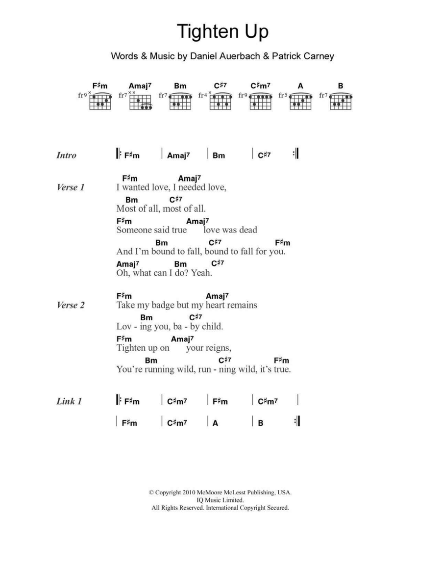 Tighten Up Acoustic Guitar scores gallery preview page 1