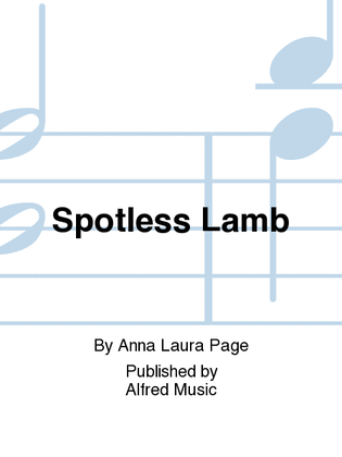Book cover for Spotless Lamb