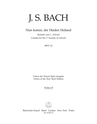 Nun komm, der Heiden Heiland, BWV 62