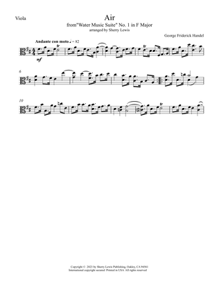 Air from Water Music for Viola Solo