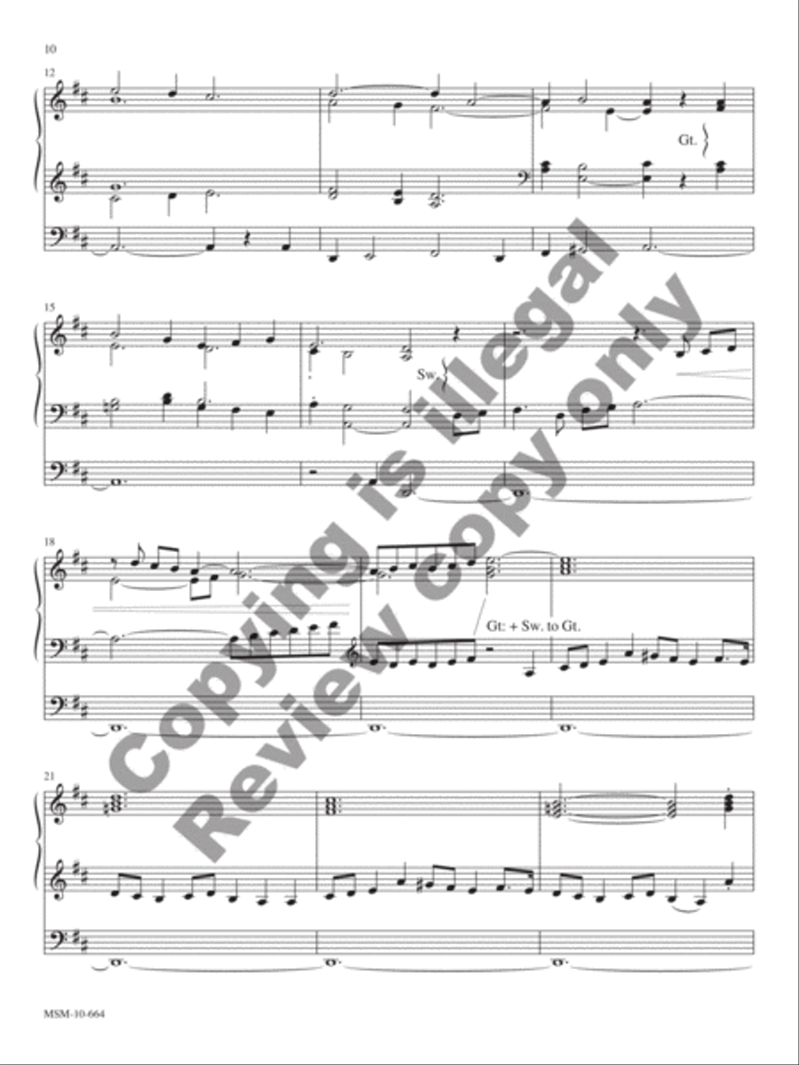 All Things Bright and Beautiful Organ scores gallery preview page 21