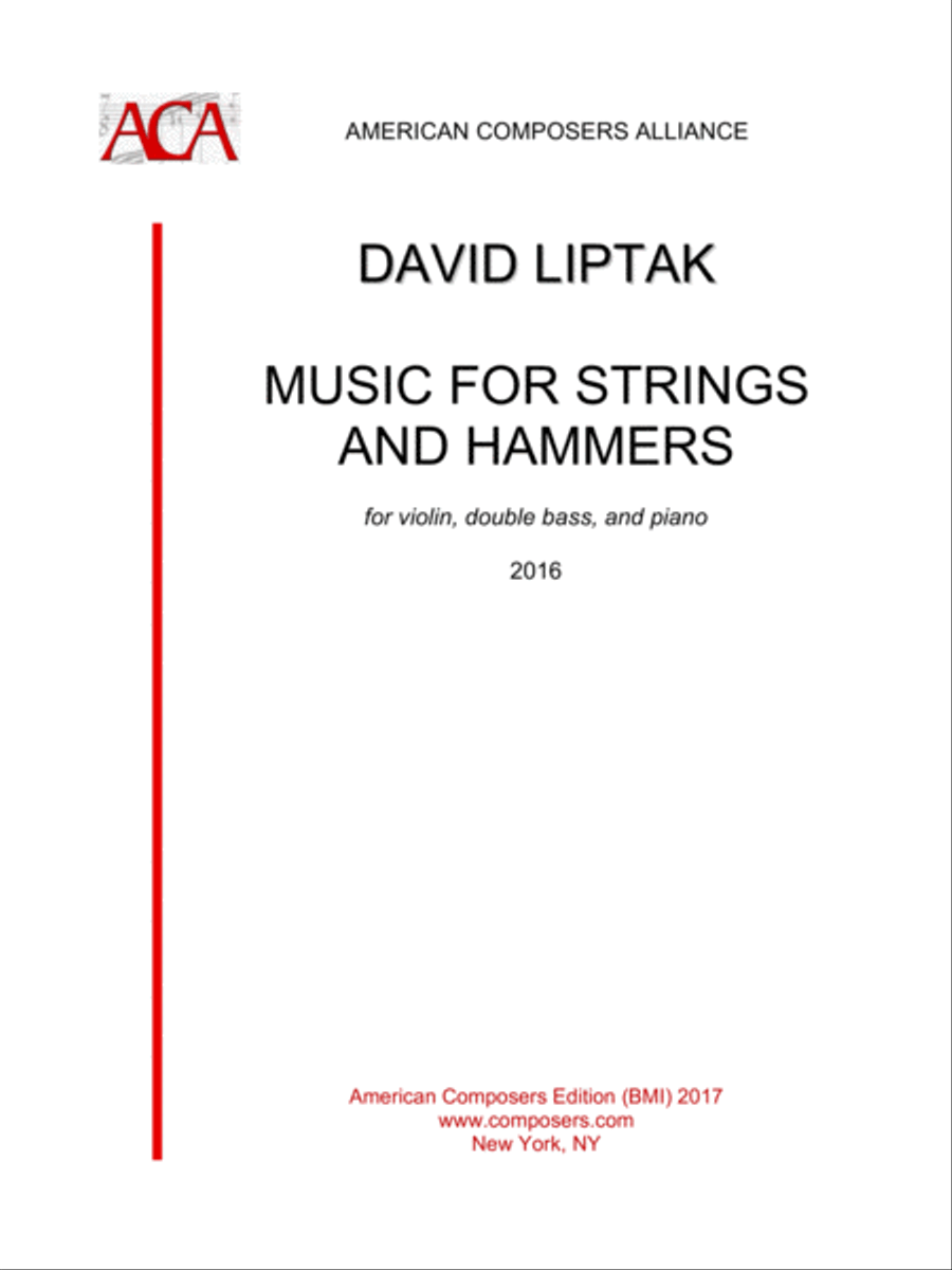 [Liptak] Music for Strings and Hammers String Orchestra scores gallery preview page 1
