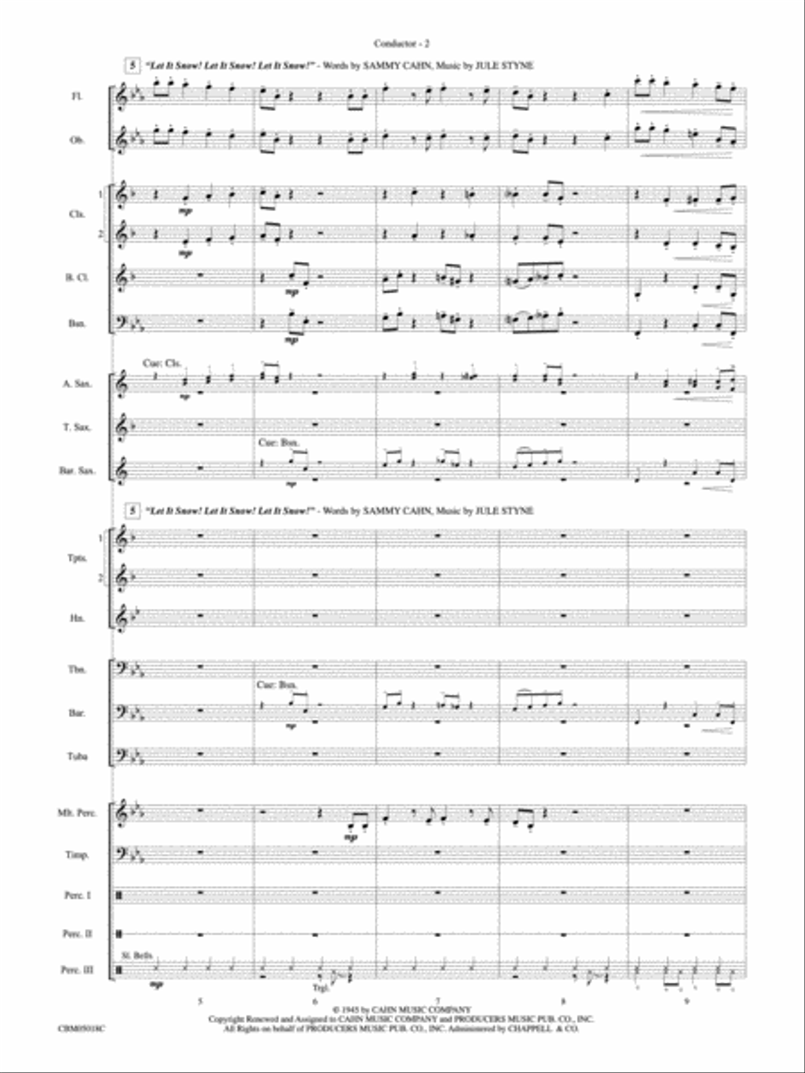 Let It Snow! / Winter Wonderland: Score Concert Band scores gallery preview page 3
