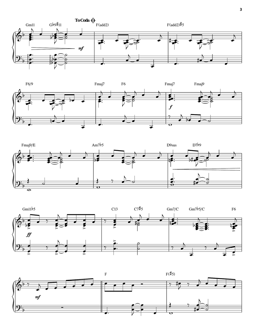 It's De-Lovely [Jazz version] (arr. Brent Edstrom) Piano Solo scores gallery preview page 3