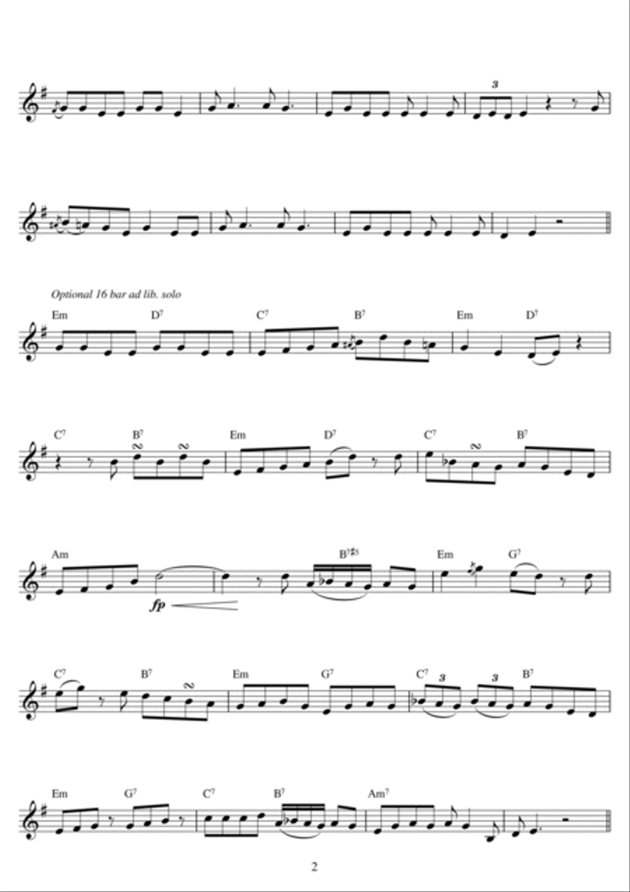 Wade In The Water Flute Solo scores gallery preview page 2