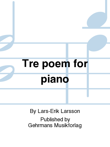 Tre poem for piano