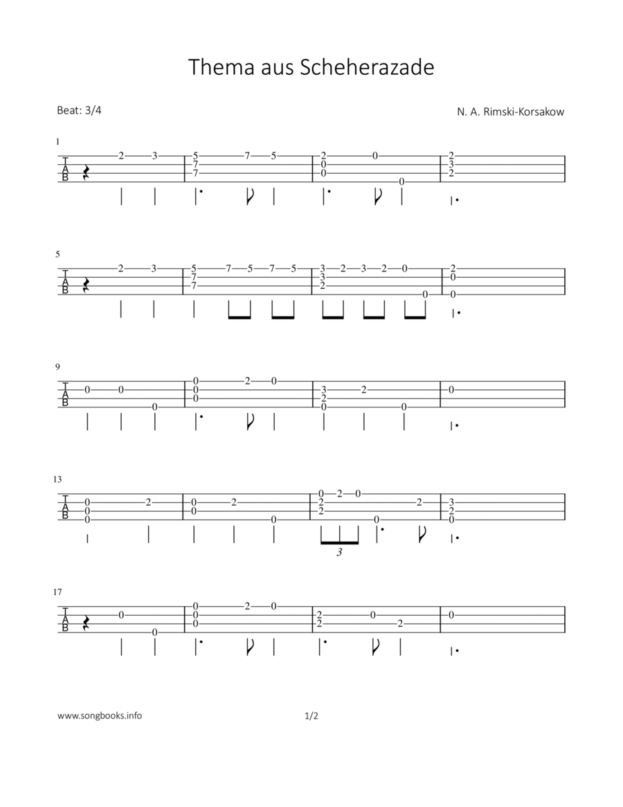 Sheherazade Chamber Music scores gallery preview page 1